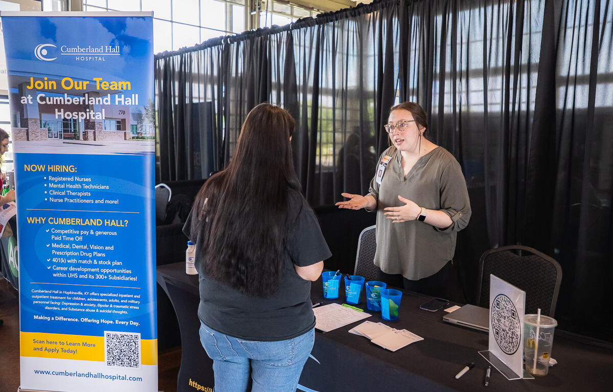Mega Job Fair at the Wilma Rudolph Event Center on April 15, 2026. (Wesley Irvin)