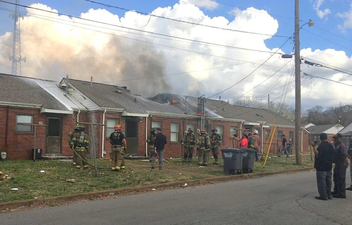Four Summit Heights apartments were destroyed in a fire on March 6, 2026. (Clarksville Housing Authority, Contributed)