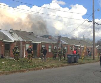 Four Summit Heights apartments were destroyed in a fire on March 6, 2026. (Clarksville Housing Authority, Contributed)