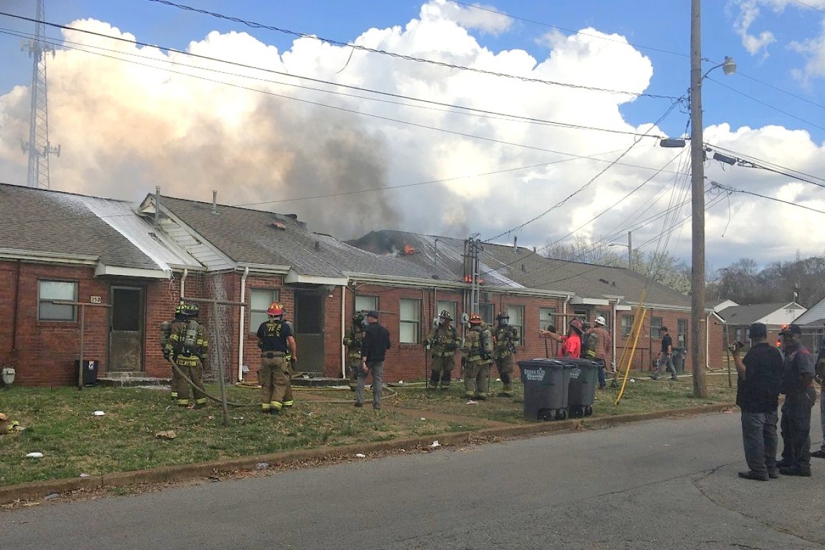 Four Summit Heights apartments were destroyed in a fire on March 6, 2026. (Clarksville Housing Authority, Contributed)