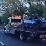 Multiple vehicles crashed on Interstate 24 on April 12, 2026. (Enrique Hernandez, Dash 10 Media)