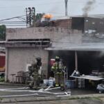 Clarksville Fire Rescue responds to a fire at MoMo Korean Restaurant on Fort Campbell Boulevard on May 22, 2026. (Brian Butorac Jr., contributed)