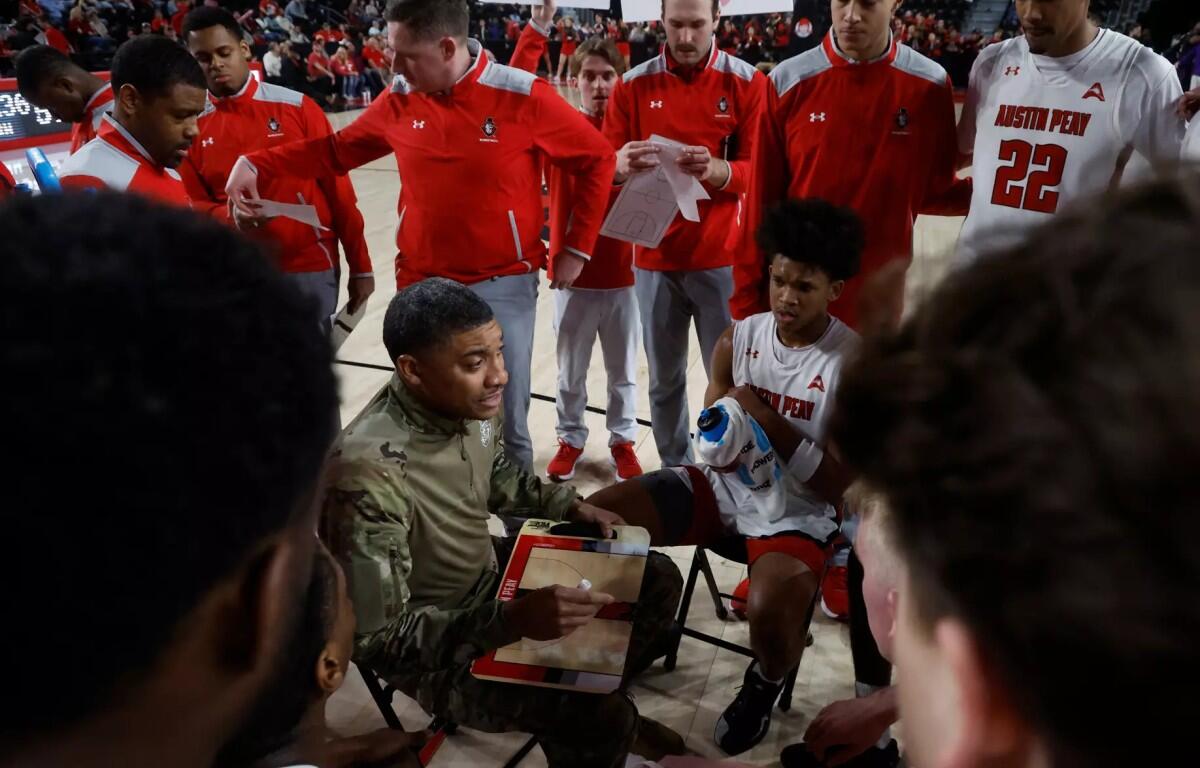 Austin Peay State University plays Central Arkansas during ASUN conference action on March 7, 2026. (Robert Smith, APSU Athletics)