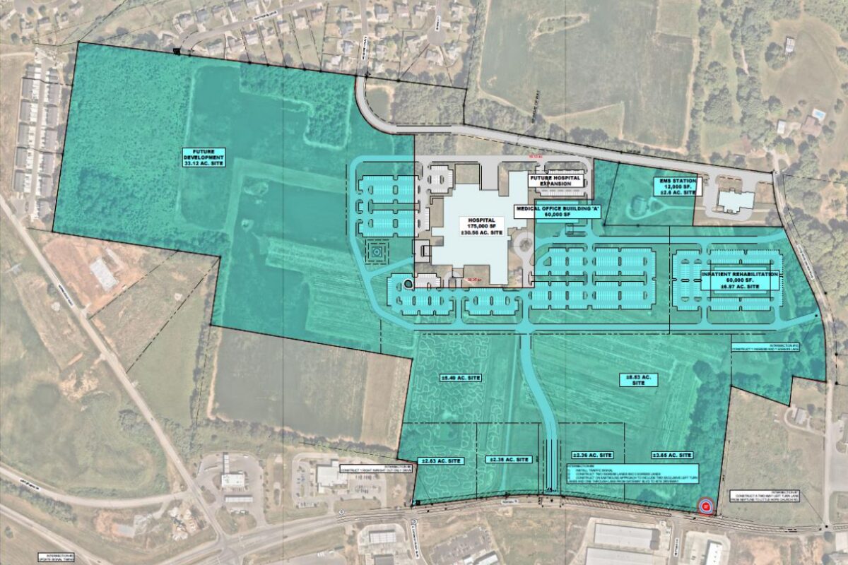 Plans for the Ascension Clarksville Medical Campus. (Kimley-Horn, CMC IDB, contributed)