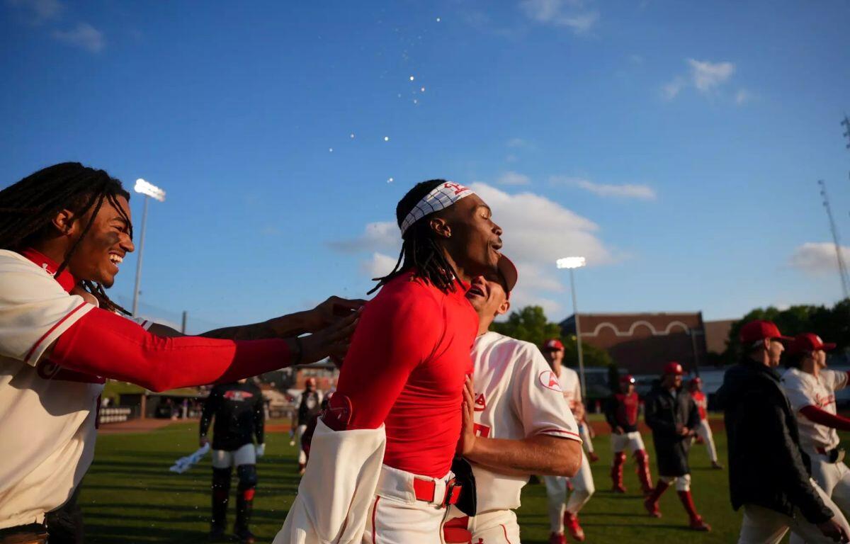Austin Peay State University's baseball team came away with a 2-1 walk-off victory over Central Arkansas in game two of its ASUN weekend series, Saturday, May 2, 2026, at Joe Maynard Field at Raymond C. Hand Park. (Robert Smith, APSU Athletics)