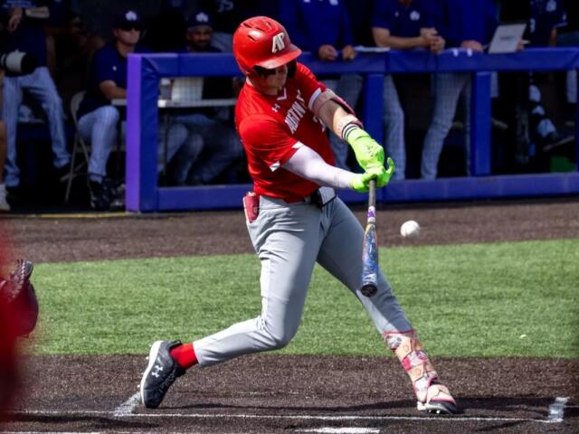 Austin Peay State University’s baseball team dropped an 8-4 decision to North Alabama in its final game of the regular season, Saturday, May 16, 2026, at Mike D. Lane Field in Florence, Alabama. (Preston Ludwick, APSU Athletics)