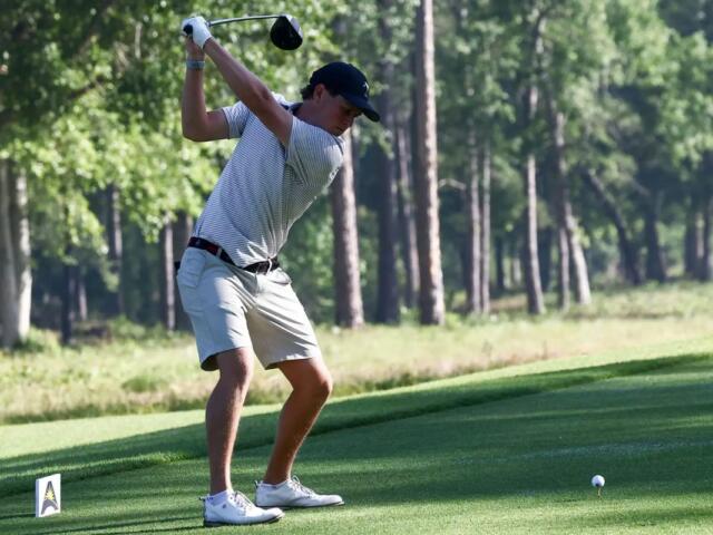 The Austin Peay men’s golf team competed in the first round of the 2026 Atlantic Sun Conference Men’s Golf Championship, Monday, April 21, 2026, at Kinderlou Forest Golf Club in Valdosta, Georgia. (Casey Crigger, APSU Athletics)
