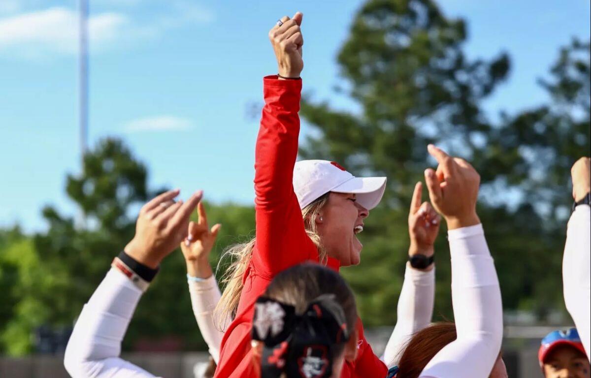 Austin Peay's softball team earned an 8-0, six-inning win against Eastern Kentucky in the second game of a Friday doubleheader at Cathi Maynard Park on May 1, 2026, in Clarksville, Tennessee. (Alex Allard, APSU Athletics.)