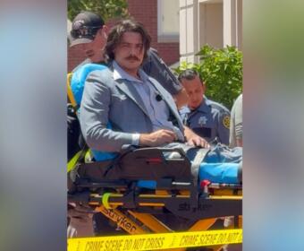 Scene after shots fired outside Montgomery County Courthouse on May 13, 2026. (Anonymous, Contributed)