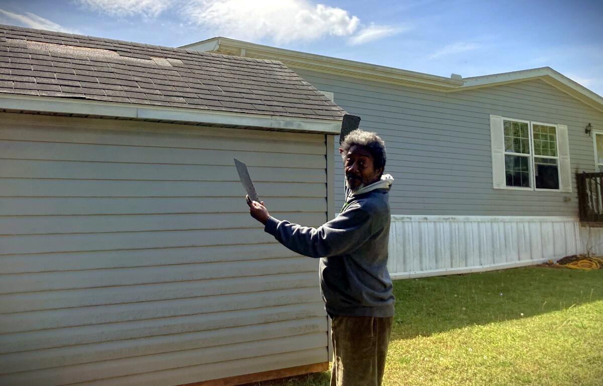 Keith Cherry in front of his home on Camden Crossing in Clarksville on April 14, 2026. (Christian Brown)
