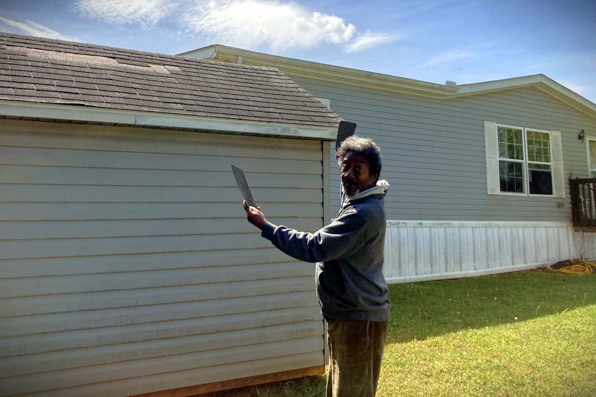 Keith Cherry in front of his home on Camden Crossing in Clarksville on April 14, 2026. (Christian Brown)