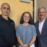 From the left, Leo Millan, Tonya Leszczak and Charlie Koon.