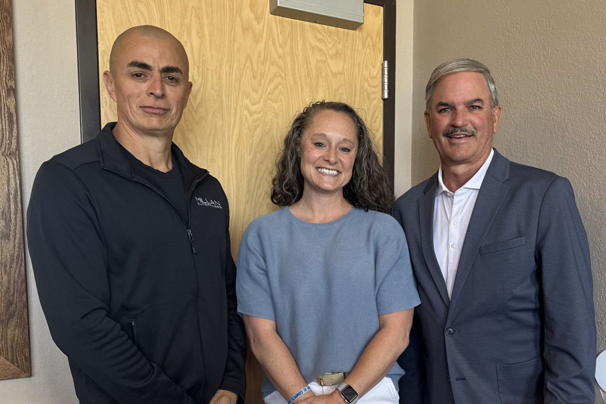 From the left, Leo Millan, Tonya Leszczak and Charlie Koon.
