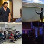 Clockwise from the top left, Dalton Eatherly hearing, Evolve construction complaints, home intruder shooting and CMCSS School Board meeting.