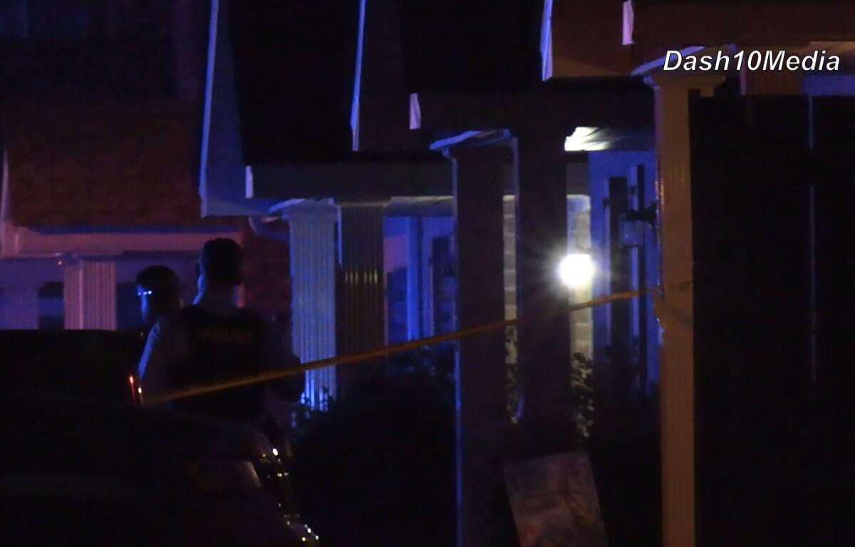 Scene after shooting that already occurred at Trenton Village in Clarksville during the early morning hours of May 18, 2026. (Dash 10 Media)