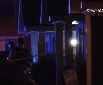 Scene after shooting that already occurred at Trenton Village in Clarksville during the early morning hours of May 18, 2026. (Dash 10 Media)