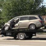 Several vehicles crashed on Tiny Town Road on May 8, 2026. (Enrique Hernandez, Dash 10 Media)