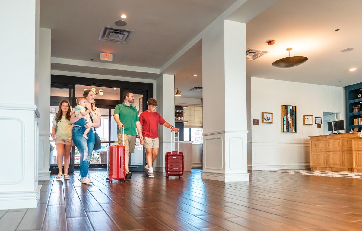 Visitors arrive at the Doubletree by Hilton Riverview in Clarksville. (CMC EDC, contributed)