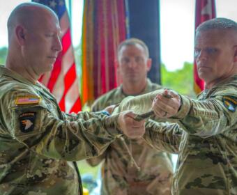 The 101st Airborne Division uncases its Division Colors at the Wings of Liberty Tennessee Museum on June 9, 2026. (101st Airborne Division, contributed)