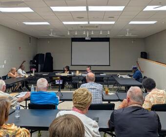 The Ajax Turner Senior Center Board meeting on June 11, 2026. (Chris Smith)