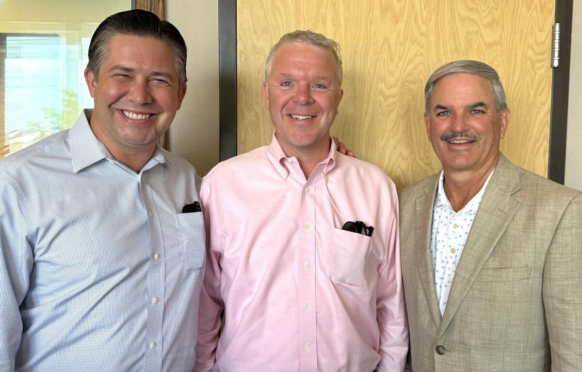 From the left, Wes Golden, Lee Harrell and Charlie Koon.
