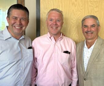 From the left, Wes Golden, Lee Harrell and Charlie Koon.