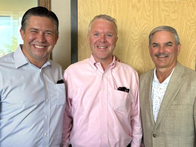From the left, Wes Golden, Lee Harrell and Charlie Koon.