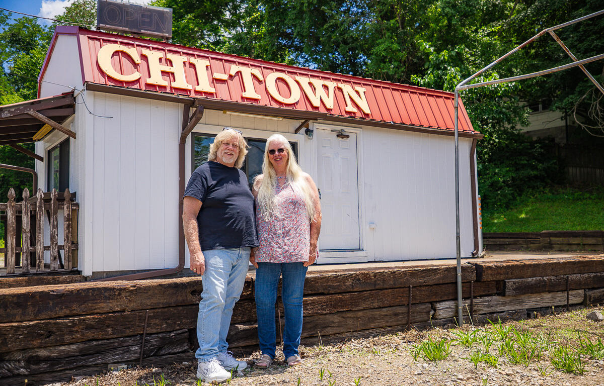 Business partners Dan Johnson and Elizabeth Self in front of Chi-Town on June 4, 2026. (Wesley Irvin)