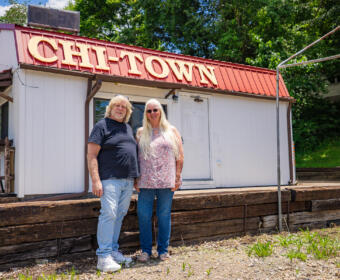 Business partners Dan Johnson and Elizabeth Self in front of Chi-Town on June 4, 2026. (Wesley Irvin)