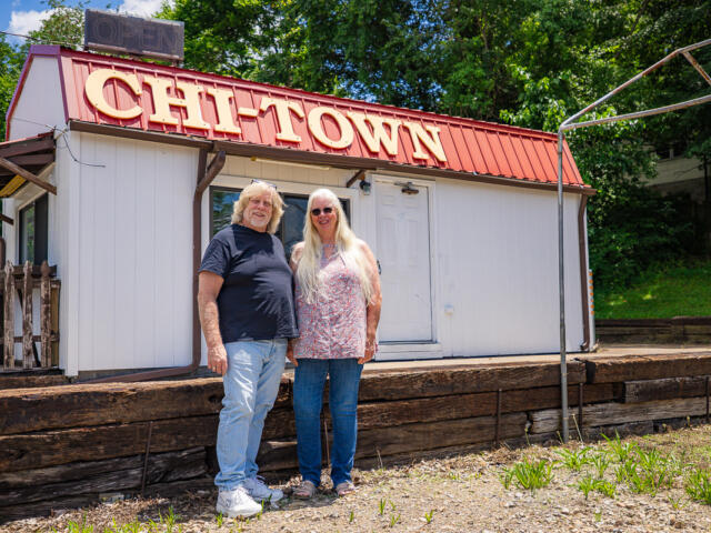 Business partners Dan Johnson and Elizabeth Self in front of Chi-Town on June 4, 2026. (Wesley Irvin)
