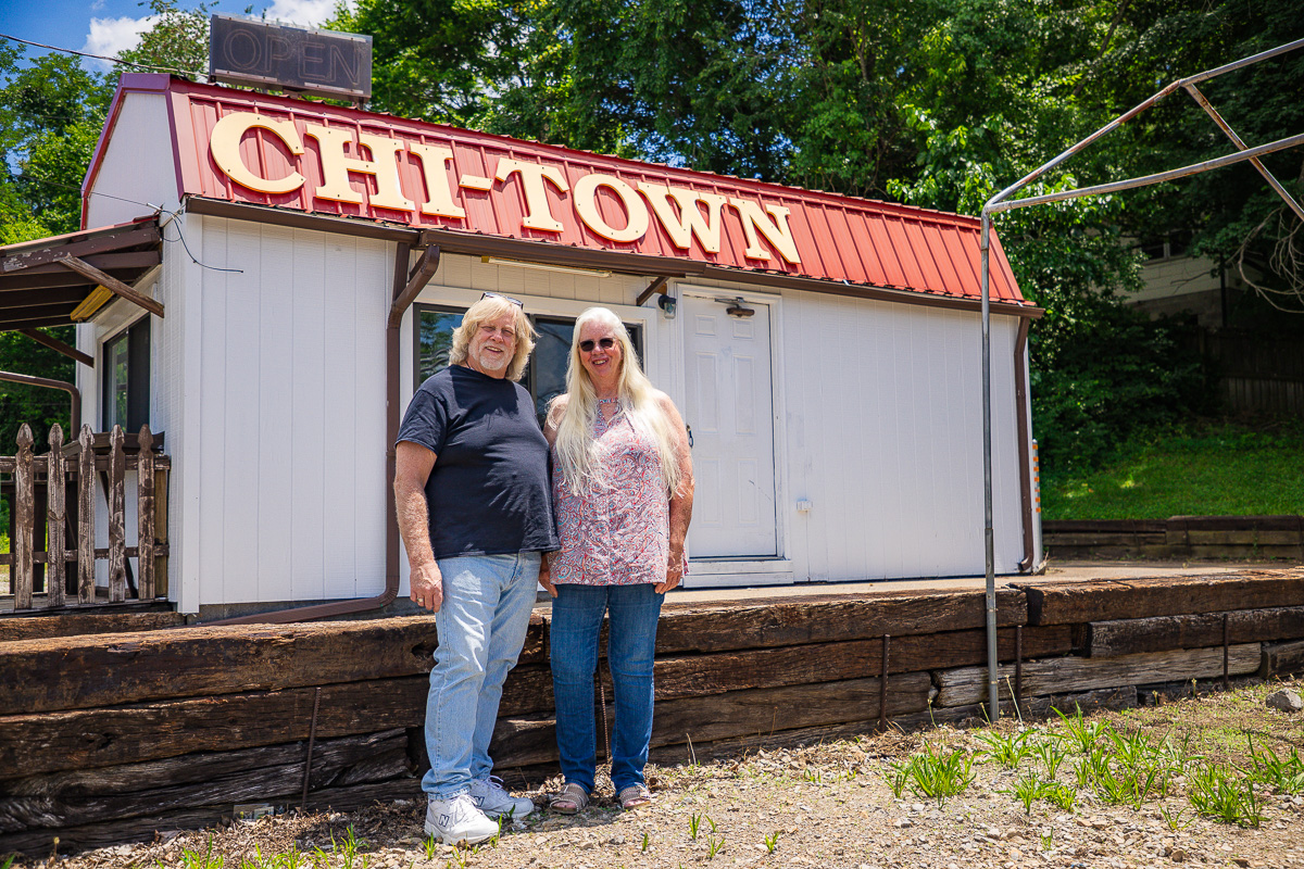 Business partners Dan Johnson and Elizabeth Self in front of Chi-Town on June 4, 2026. (Wesley Irvin)