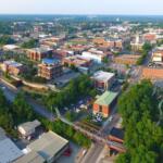An aerial view of downtown Clarksville in June 2026. (CMC EDC, contributed)
