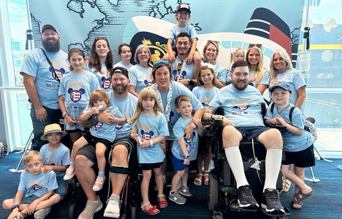 Retired U.S. Army Sergeant First Class Andrew James Kraszewski and his family attending a retreat hosted by the national nonprofit The Independence Fund. (The Independence Fund, Contributed)