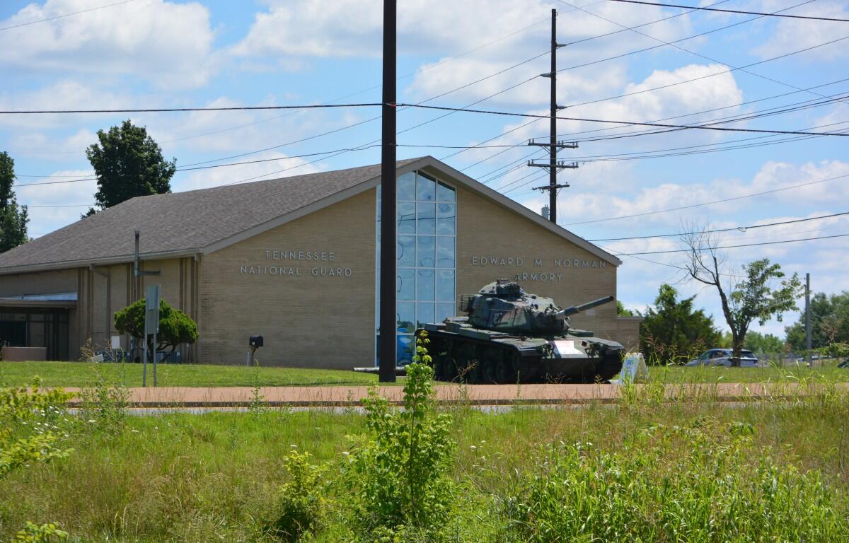 Tennessee National Guard Armory at 1801 Fort Campbell Blvd. on June 19, 2026. (Jazmin Logan)