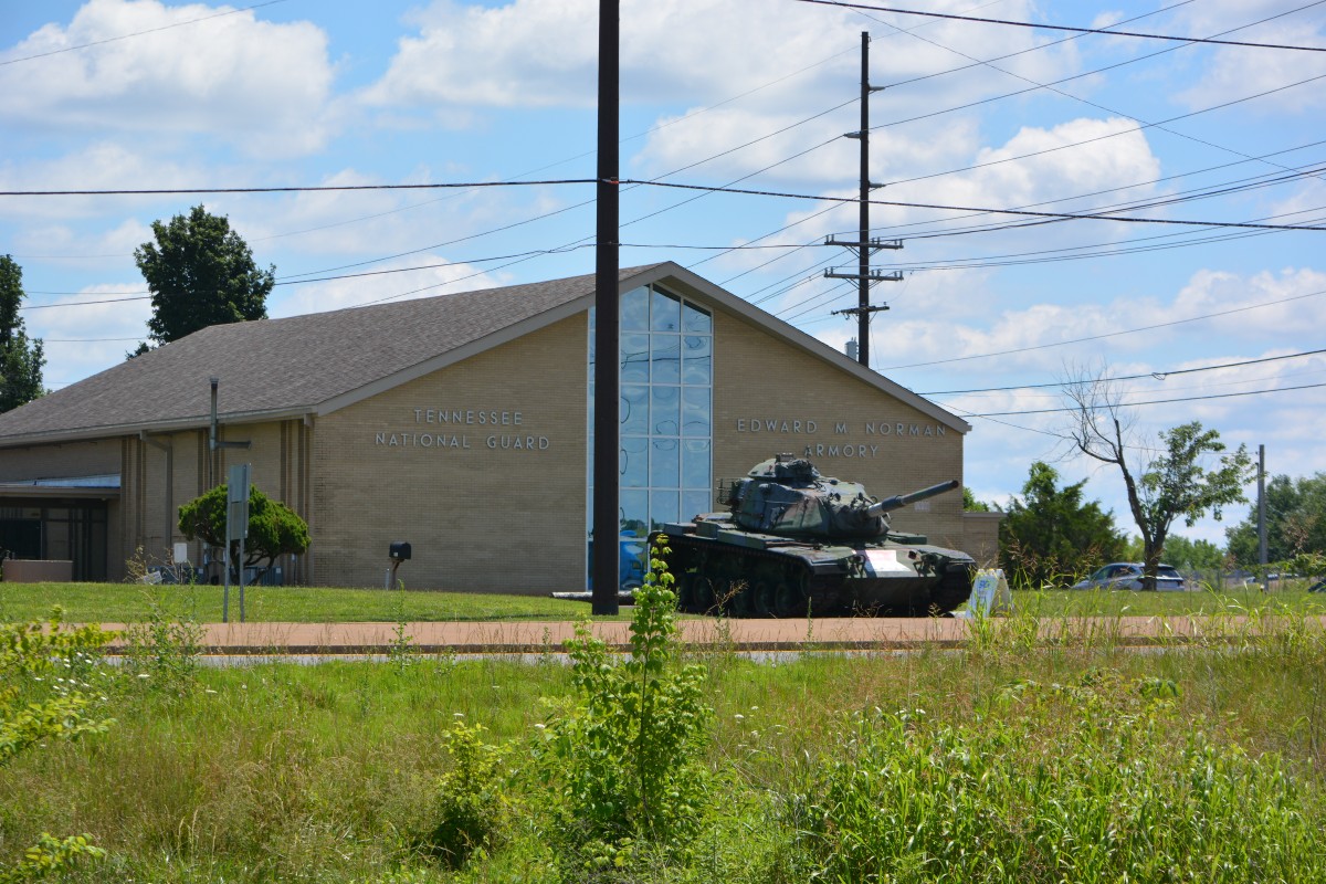 Tennessee National Guard Armory at 1801 Fort Campbell Blvd. on June 19, 2026. (Jazmin Logan)