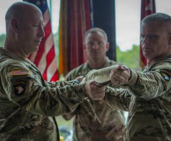 The 101st Airborne Division uncases its Division Colors at the Wings of Liberty Tennessee Museum on June 9, 2026. (101st Airborne Division, contributed)