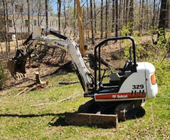 A mini excavator was stolen on Chapel Hill Road in May 2026. (MCSO, contributed)