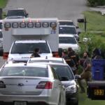 Missing 3-year-old Tyler Hall is prepared for trip to hospital after being found on June 2, 2026. (Enrique Hernandez, Dash 10 Media)