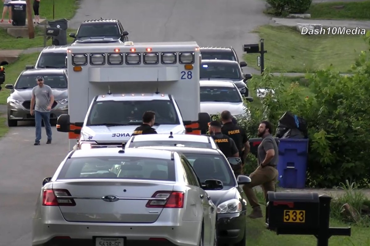 Missing 3-year-old Tyler Hall is prepared for trip to hospital after being found on June 2, 2026. (Enrique Hernandez, Dash 10 Media)