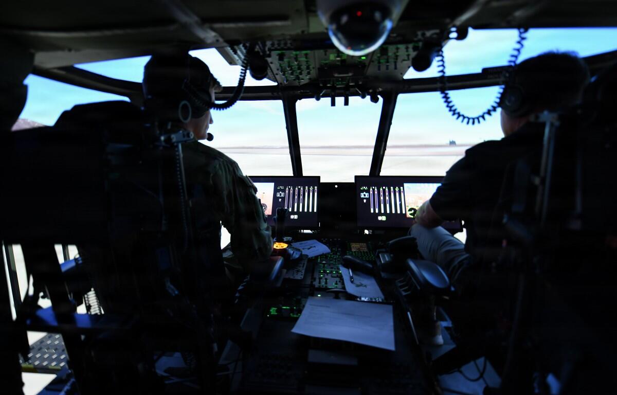 101st Combat Aviation Brigade CW2 Julian Dilg logs critical performance data in the flight simulator for the MV-75 Cheyenne tiltrotor. (Photo by Capability Program Executive Aviation via US Army)