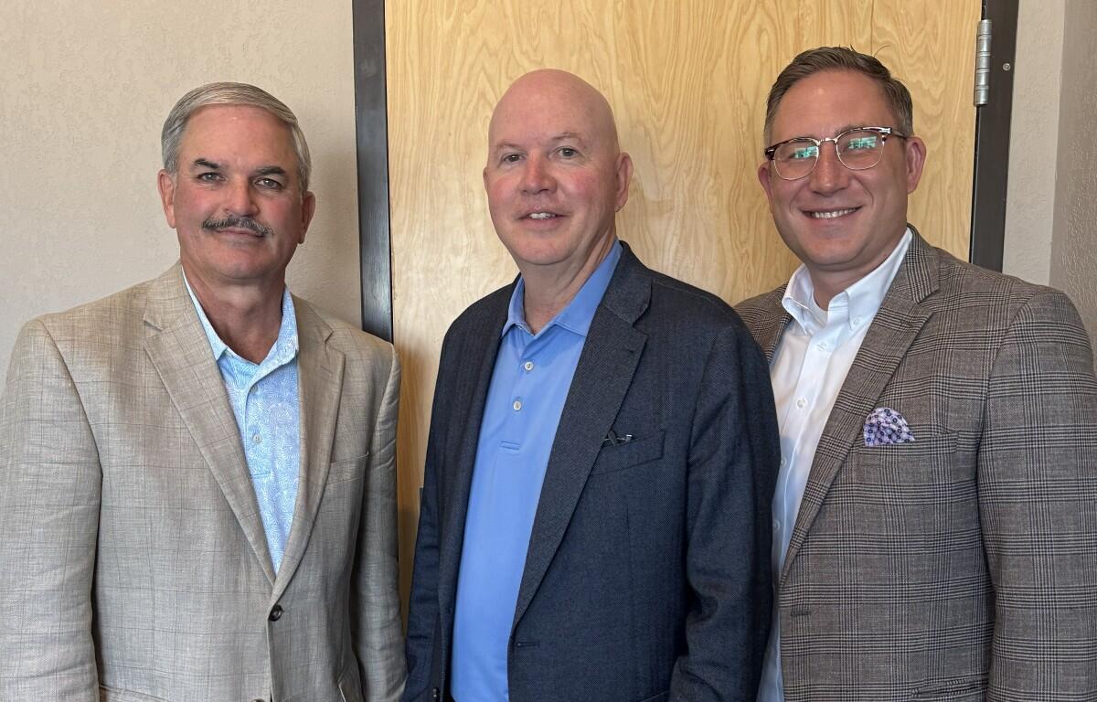 From the left, Charlie Koon, Tommy Bates and Jeremy Hoard.