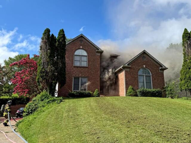 CFR responding to a structure fire on Savannah Trace Drive on July 13, 2026. (CFR, Contributed)