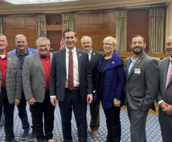 U.S. Rep. Matt Van Epps with members of Citizens for Fort Campbell. (Contributed by Citizens for Fort Campbell)