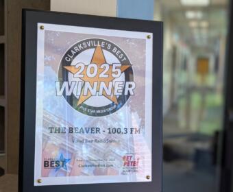 A Clarksville's Best gold award plaque from 2025. (Chris Smith)