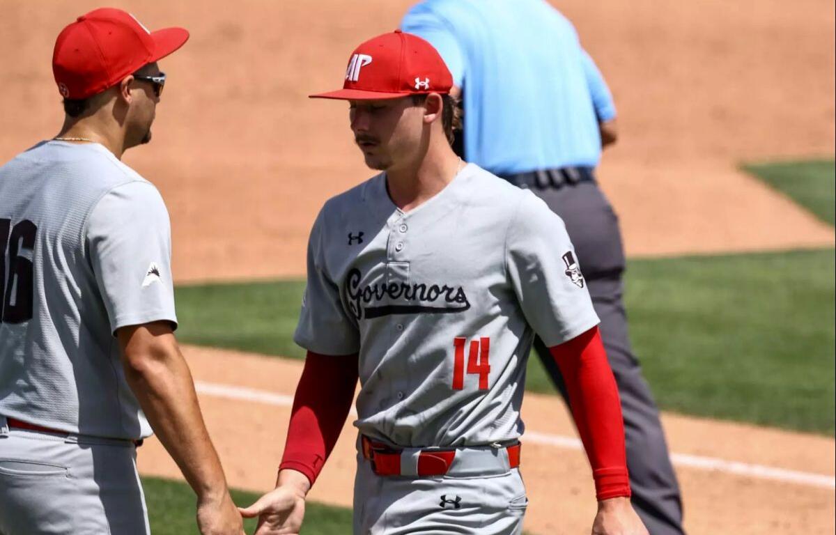 Austin Peay’s baseball team fell to Jacksonville in the opening game of the 2026 Atlantic Sun Conference Baseball Championship, Tuesday, May 19, 2026, at Melching Field in DeLand, Florida. (Alex Allard, APSU Athletics)
