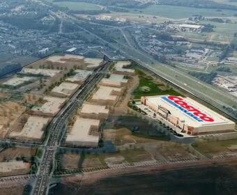 Plans for Freedom Farms with Costco as the anchor tenant, in July 2026. Interstate 24 is along the top right. (CMC EDC, contributed)