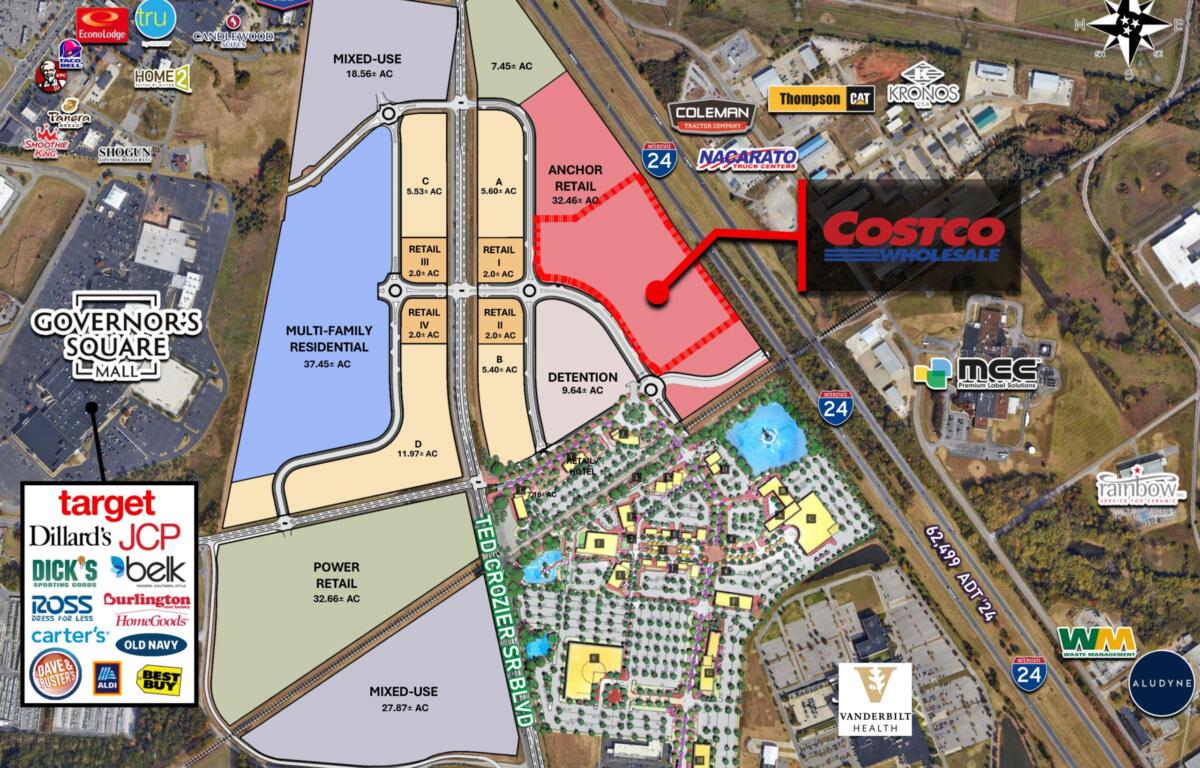 Plans for Freedom Farms with Costco as the anchor tenant, in July 2026. (CMC EDC, contributed)