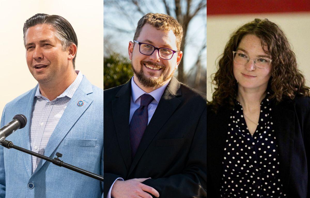 From the left, Wes Golden, Isaac Greenwood and Christine McNemar.
