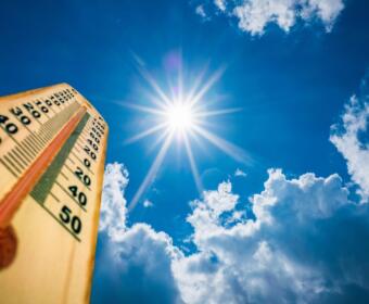 High temperatures in hot weather.