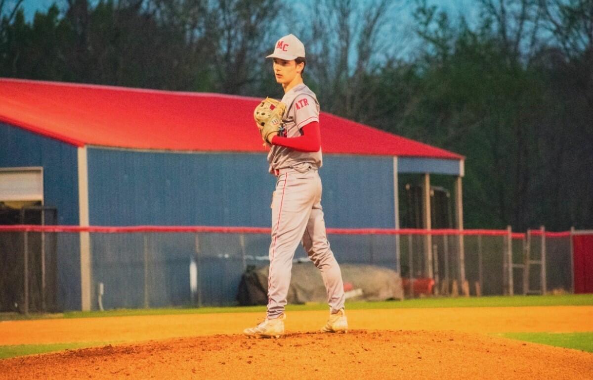 Matthew Heimpel with the Montgomery Central High School Indians in 2026. (Vicky Slayton, contributed)